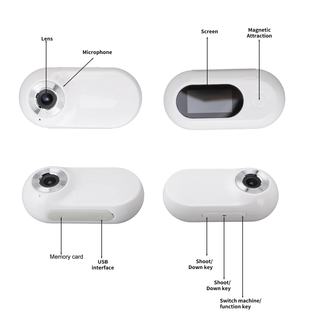 Furgone™ Pet Collar Camera for Videos and Photos HD 1080P 170° Wide Angle