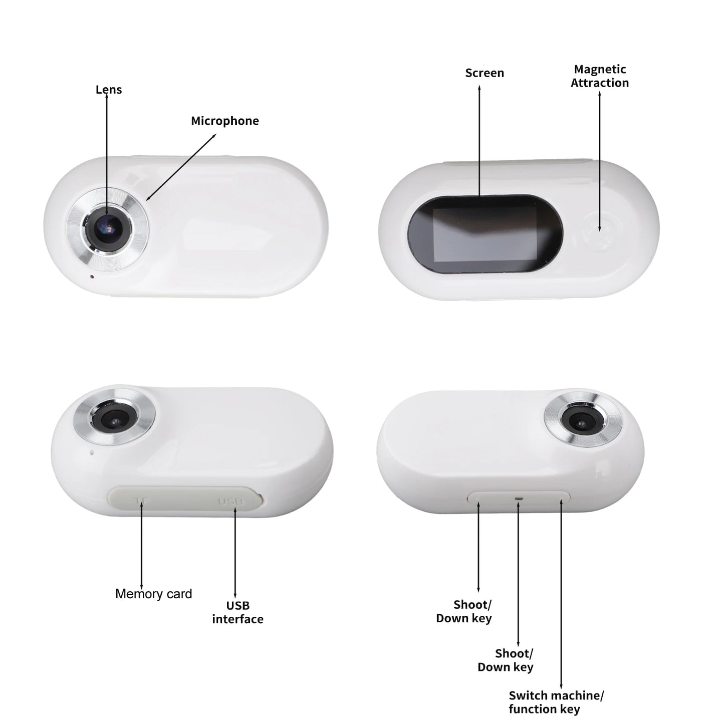 Furgone™ Pet Collar Camera for Videos and Photos HD 1080P 170° Wide Angle