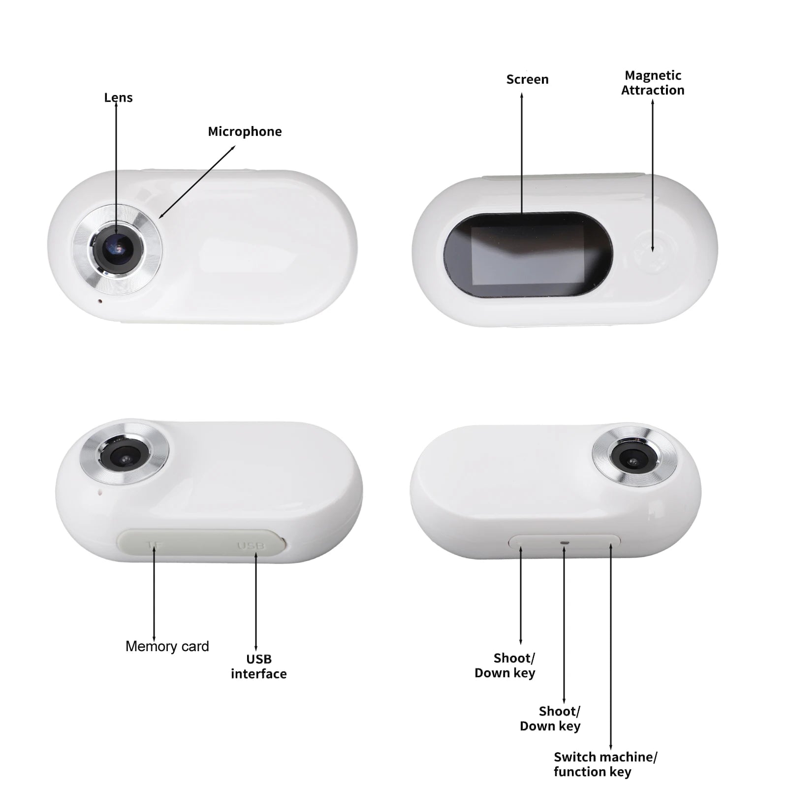 Furgone™ Pet Collar Camera for Videos and Photos HD 1080P 170° Wide Angle