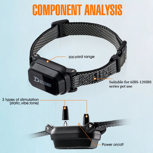 Furgone™ 800m Digital Dog Training Collar Waterproof Rechargeable Remote Control Pet with LCD Display for All Size Shock Vibration Sound