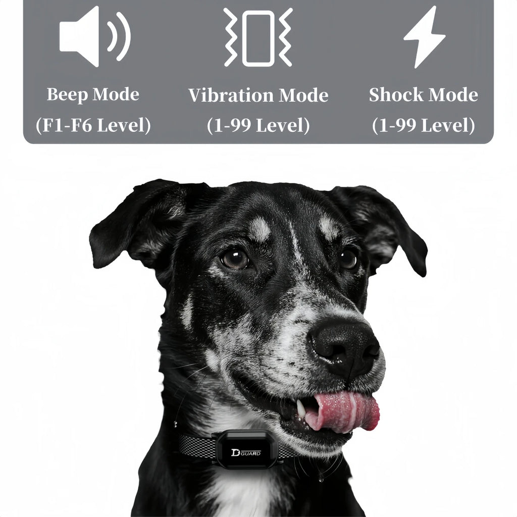 Furgone™ 800m Digital Dog Training Collar Waterproof Rechargeable Remote Control Pet with LCD Display for All Size Shock Vibration Sound