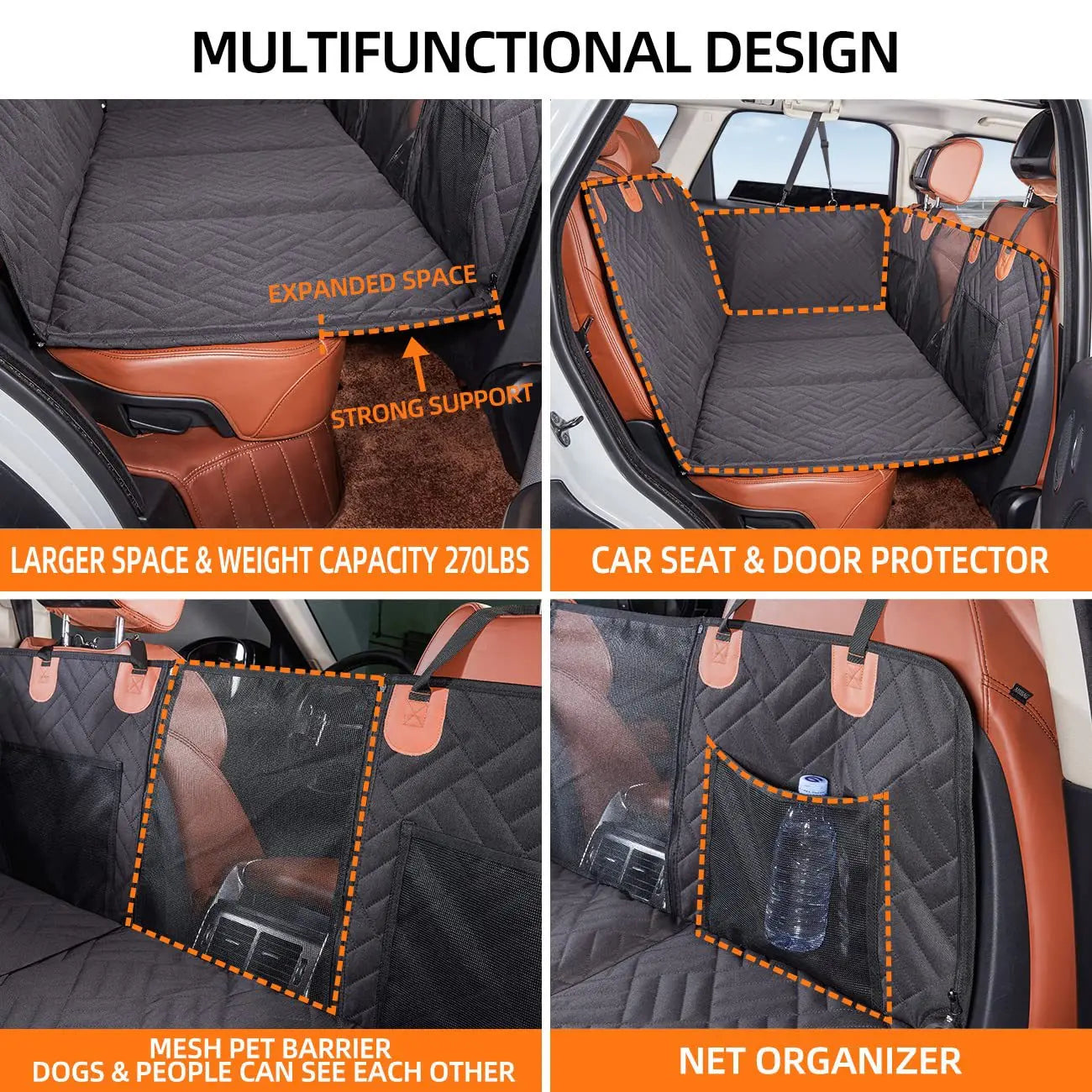 Furgone™ Convertible Car Bed for Dogs