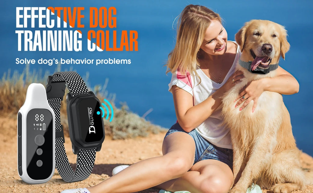 Furgone™ 800m Digital Dog Training Collar Waterproof Rechargeable Remote Control Pet with LCD Display for All Size Shock Vibration Sound